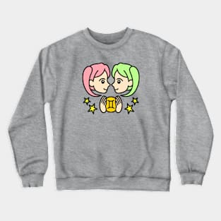 Gemini Zodiac Sign Crewneck Sweatshirt